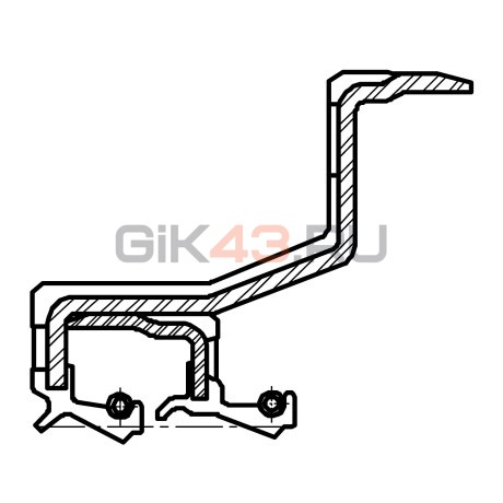 Сальник 85-145-12/37 TBCA1W2 NBR+ACM