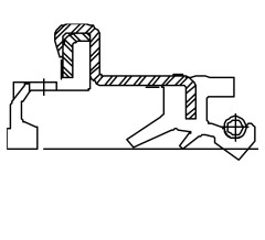 Сальник 38-51/60,5-12/22 TBCJA22 ACM+NBR