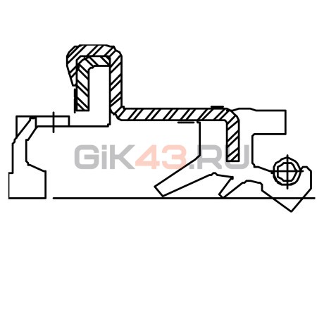 Сальник 38-51/60,5-12/22 TBCJA22 ACM+NBR
