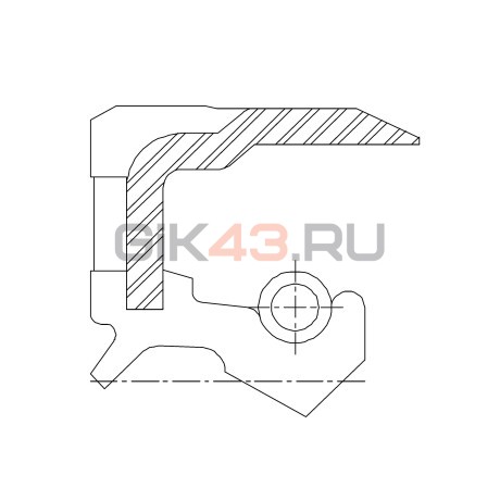 Сальник 50-65-8 TBCW2 ACM