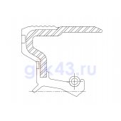 Сальник 56-72-8 TBG1R FKM