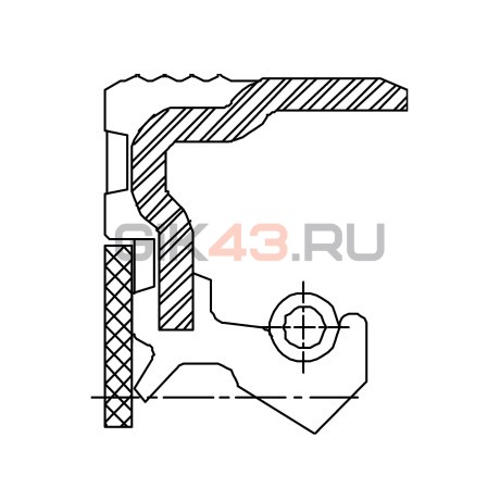 Сальник 115-142-15,5 TBGK1R FKM