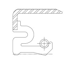 Сальник 36-55-11 TBROW10 NBR