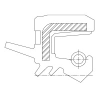 Сальник 40-74-10/17 TC29R ACM