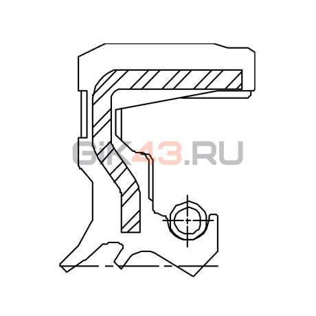 Сальник 28-40-8/5,5 TC2N1 NBR