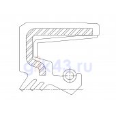 Сальник 80-105-15 TC3 NBR