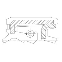 Сальник 95-125-20 TC4AY NBR+TPU