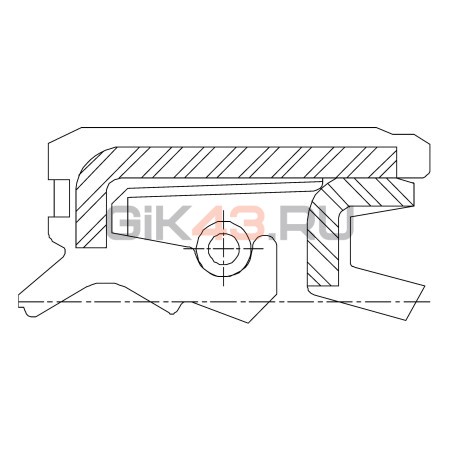 Сальник 95-125-20 TC4AY NBR+TPU
