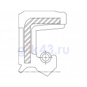 Сальник 90-110-7,5 WASY NBR