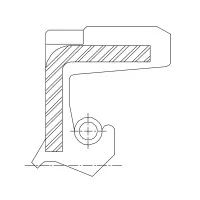 Сальник 24-40-7 WASY NBR