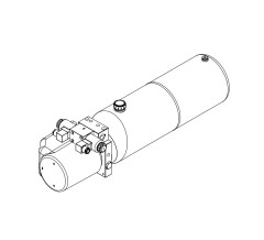 Гидростанция TDDL-00-2002-DC2-0220-00005 (24В 2,2Квт. насос 2,7см3, 18 МПа, бак 12л, ВЕ6 64 24В)