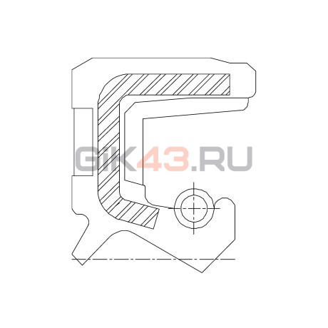 Сальник 12,7-22,225-6,35 TEC NBR