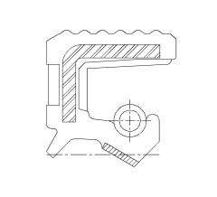 Сальник 35-45-7 TG-PL FKM