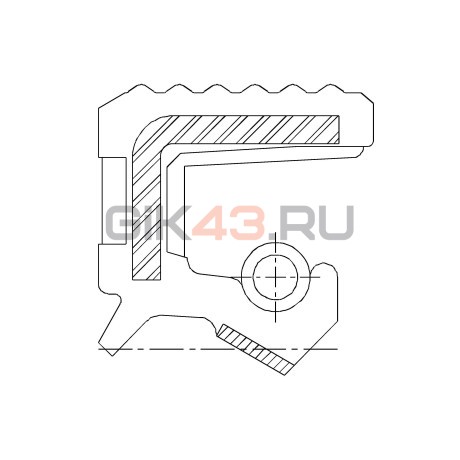 Сальник 35-45-7 TG-PL FKM