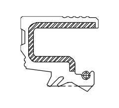 Сальник 44,45-69,85-14,6 TG23 NBR
