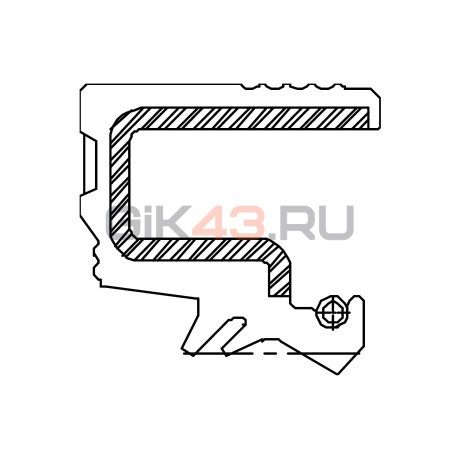 Сальник 44,45-69,85-14,6 TG23 NBR