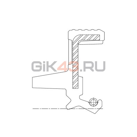 Сальник 55-90-8/16 TG3W2 NBR