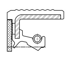 Сальник 130-150-13 TGK1L-BI FKM+ACM
