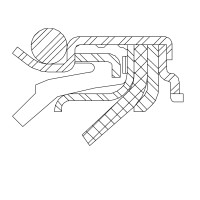 Сальник 14-25,85-11,8/12 VGA13 HNBR