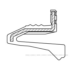 Сальник 22-35,3/42,3-10/13,4 VGJ10 NBR
