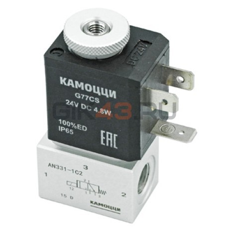 Пневмораспределитель AN331-1C2 3/2-1/8 Н.З.