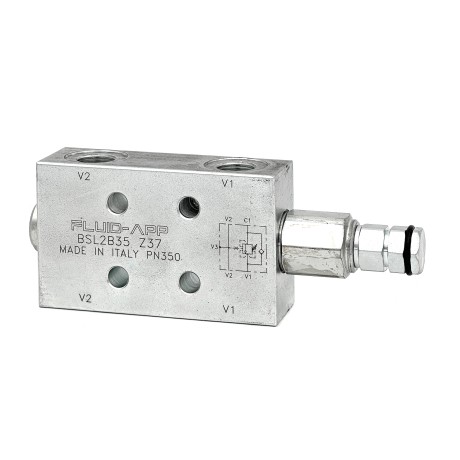 Клапан тормозной BSL2B35 3/8'' односторонний