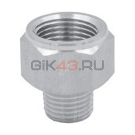Переходник резьбов X2520 R1/4-G3/8 SS316 Переходник резьбов X2520 R1/4-G3/8 SS316
