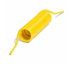 Трубка PAS86G75 PA12 спиральная 8/6 желтая L= 15 Lраб. 7,5 м