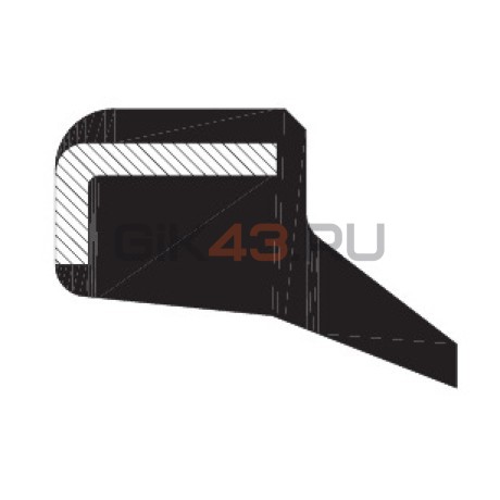 Грязесъемник армированный DRS 10-20-5/8 NBR