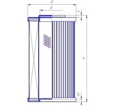 Фильтроэлемент Hydac 0160D050WHC