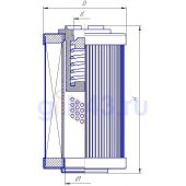 Фильтроэлемент MP Filtri MF1002M60NB