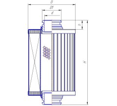 Фильтроэлемент Filu HYD 25-90/250 с адаптером