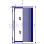 Фильтроэлемент IInternormen 01.NR1000.3VG.10BP Hydac 1000RN003BN4HC