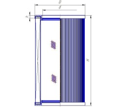 Фильтроэлемент Internormen 01.NR1000.10G.10BV