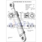 Гидроцилиндр ЦГ 180.125x560.11