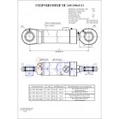 Гидроцилиндр ЦГ 160.100x1000.11