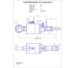 Гидроцилиндр ЦГ 160.80x200.19