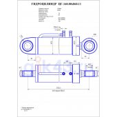 Гидроцилиндр ЦГ 160.80x860.11