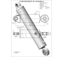 Гидроцилиндр ЦГ 160.80x800.11