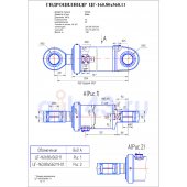 Гидроцилиндр ЦГ 160.80x560.11