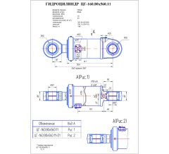 Гидроцилиндр ЦГ 160.80x560.11