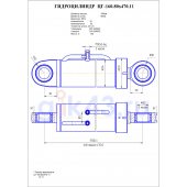 Гидроцилиндр ЦГ 160.80x470.11