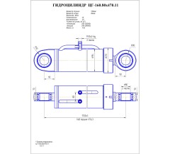 Гидроцилиндр ЦГ 160.80x470.11