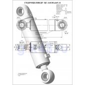 Гидроцилиндр ЦГ 160.80x465.11