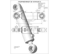 Гидроцилиндр ЦГ 160.80x465.11