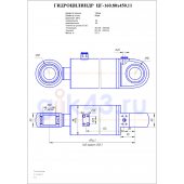 Гидроцилиндр ЦГ 160.80x450.11