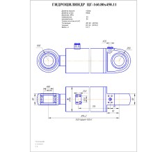 Гидроцилиндр ЦГ 160.80x450.11