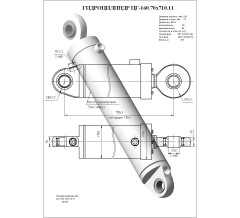 Гидроцилиндр ЦГ 160.70x710.11