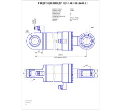 Гидроцилиндр ЦГ 140.100x1600.11