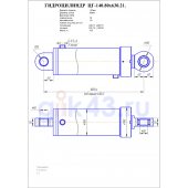 Гидроцилиндр ЦГ 140.80x630.21